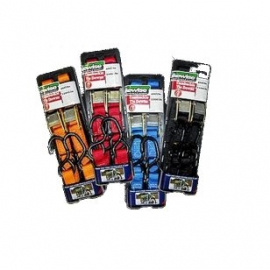 BIKEWISE TIE DOWN 2PC SOFT LOOP RED