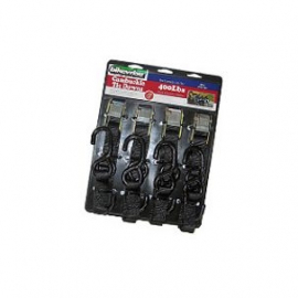 BIKEWISE TIE DOWN 4 PC SOFT LOOP BLACK