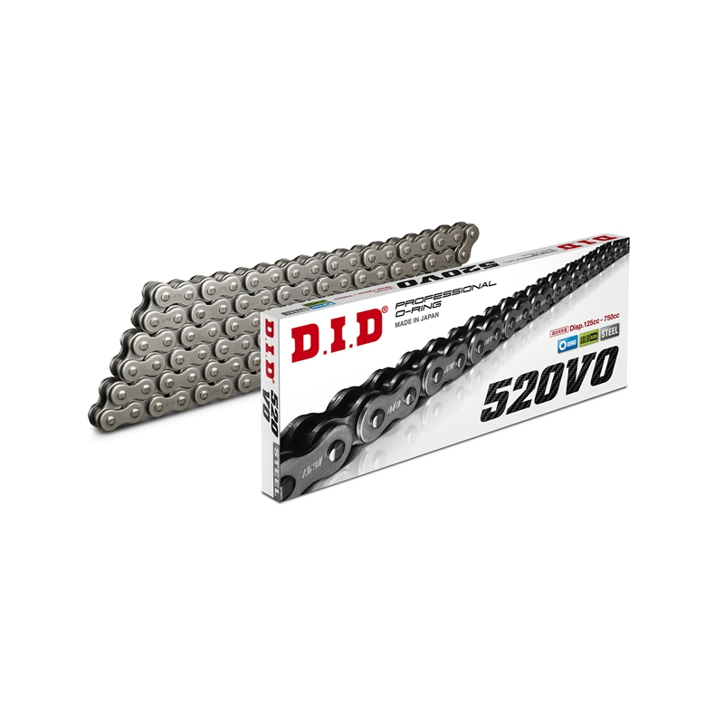 DID 520 VO Series O-Ring Sealed Drive Chain - 96 Links, Natural