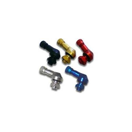VALVES 90 DEGREE ANODISED SILVER